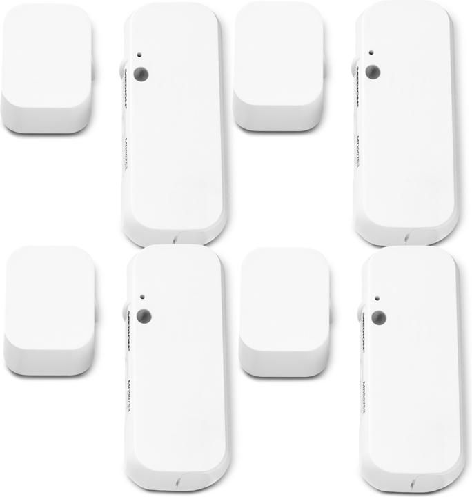 Actual product image Medion P85754 Smart Home Starter Set (lock, adapter plug, 4x door / window contact, smoke detector