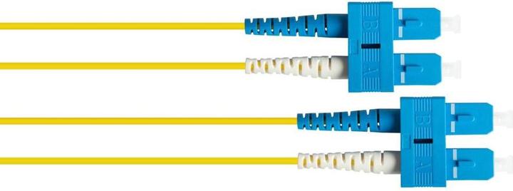Image du produit Varia Câble de raccordement fibre optique duplex OS2 (monomode, 9125) SCSC, LSZH, polarité interchangeable (7.50 m)