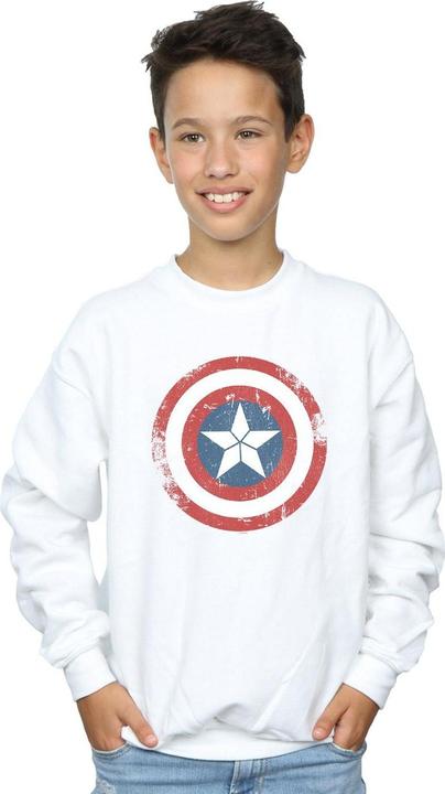 Immagine prodotto Captain America Civil War Distressed Shield Felpa Ragazzi (140, 146)