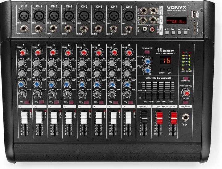 Vonyx AM8A (Studio et mixeur live)