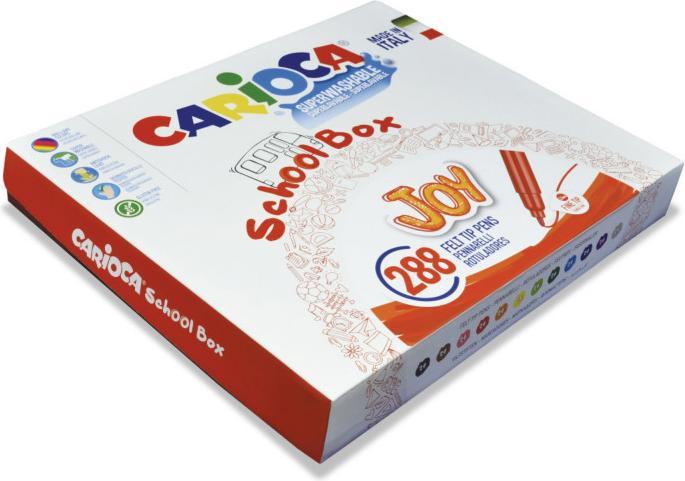 Image du produit Carioca Feutres de coloriage Schoolbox Joy 288 pièces (Multicolore, 288 x)