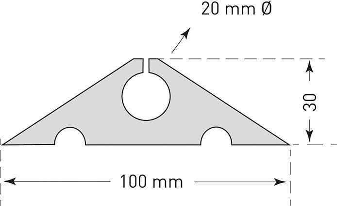 Immagine prodotto kaiserkraft Ponte per cavi, avvolgibile (Ponte cavo, 1000 cm)