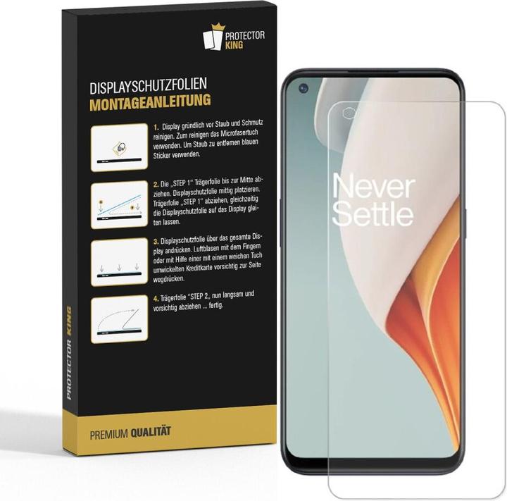 Produktbild Protectorking 3x Panzerfolie Anti-Shock HD Klar (3 Stück, OnePlus Nord N100)