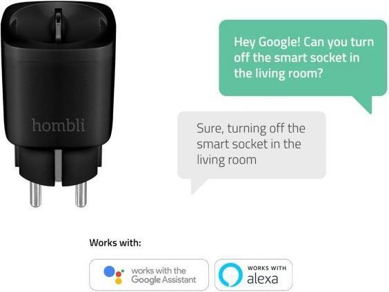 Produktbild Hombli Smart Socket (EU), Promo Pack 21, Black