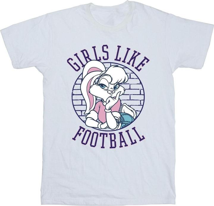 Actual product image Looney Tunes Mens Lola Bunny Girls Like Football T-Shirt (L)