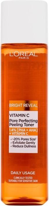 L'Oréal Paris L'Oreal Paris Revitalift Vitamin C Brightening Skin Toner Pore Perfecting Peeling Toner - 180 Ml (Peeling, 180 ml)
