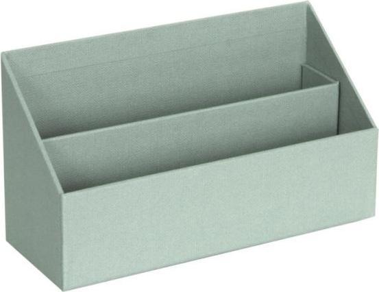 Briefständer Leinenbezug George Tray Teal