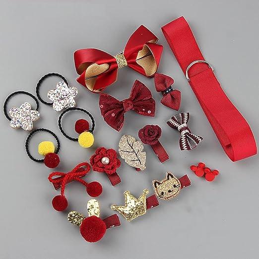 Image du produit Activity Board Lot de 18 pinces à cheveux pour filles, bijoux de cheveux pour filles, pinces à cheveux avec boîte (18 pcs)