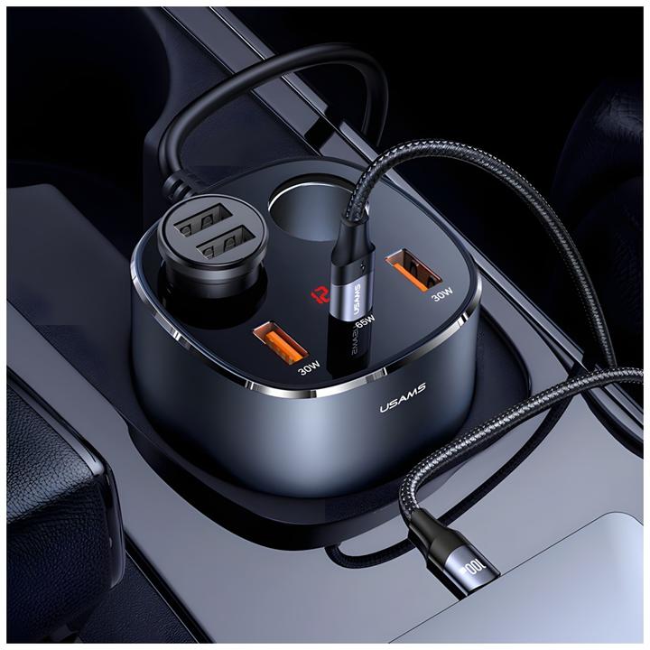Produktbild Usams Autosprüher 2 xUSB-A/1 xUSB-C C28 245W grau/grau CC151TC01 (US-CC151)