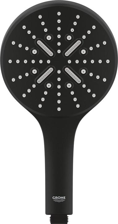 Actual product image Grohe Handbr RAINSHOWER SMARTACTIVE 130 3 spray types phantom black (3 Beam types)