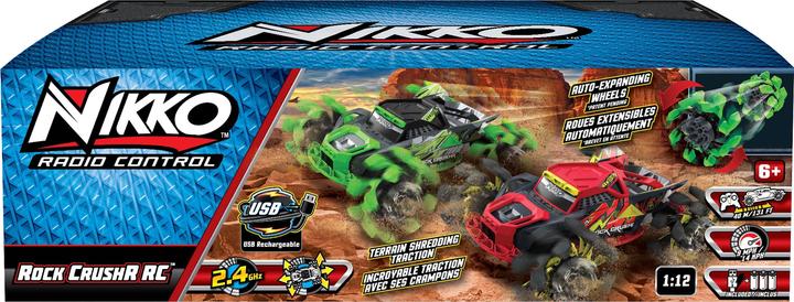 Image du produit Nikko RC 19069 Rock CrushR, voiture RC télécommandée, véhicule tout-terrain jusqu'à 14 km/h, arrêt
