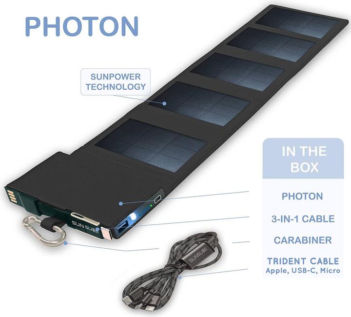 Image du produit Sunslice Chargeur solaire photonique portable 4W (4000 mAh, 4 W, 20 Wh)