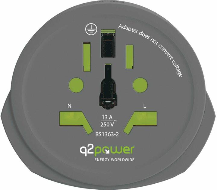 Immagine prodotto Q2 Power Adattatore da viaggio Q2Power World