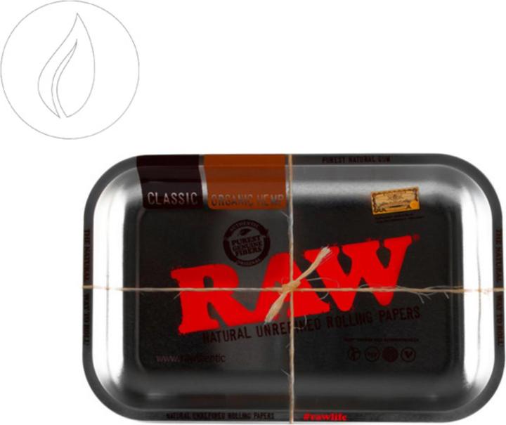 Produktbild RAW Rolling Tray L Silver Metal 275 x 340mm