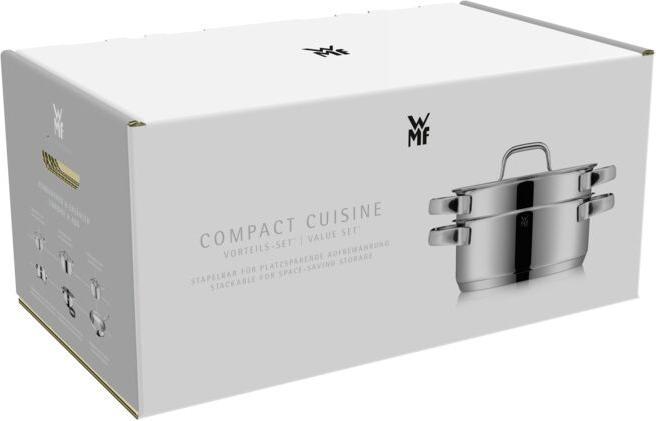 Produktbild WMF Compact Cuisine Kochgeschirr-Set (24 cm, Pfannenset + Topfset, Edelstahl)
