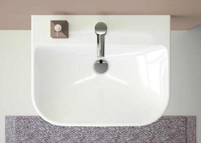 Actual product image Geberit Keramag / washbasin Smyle 65 cm white with coating 500230018 (480 mm, 650 mm)