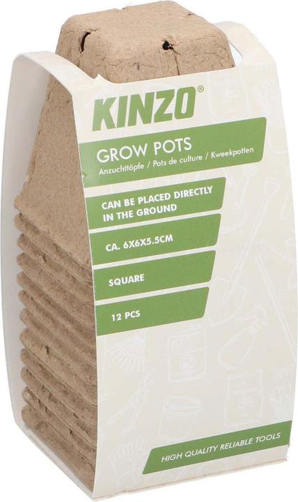 Kinzo Plant pot paper square 12pc