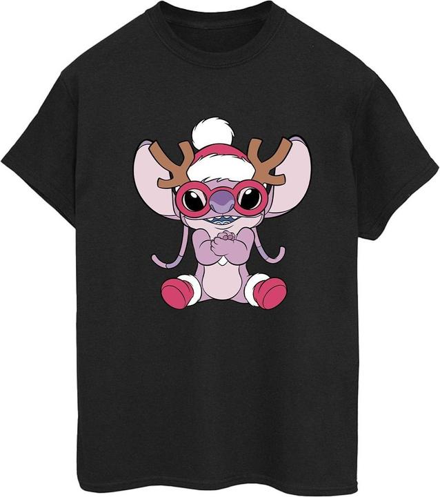 Immagine prodotto Disney Lilo & Stitch Angel Reindeer Maglietta Ampia Donna (L)