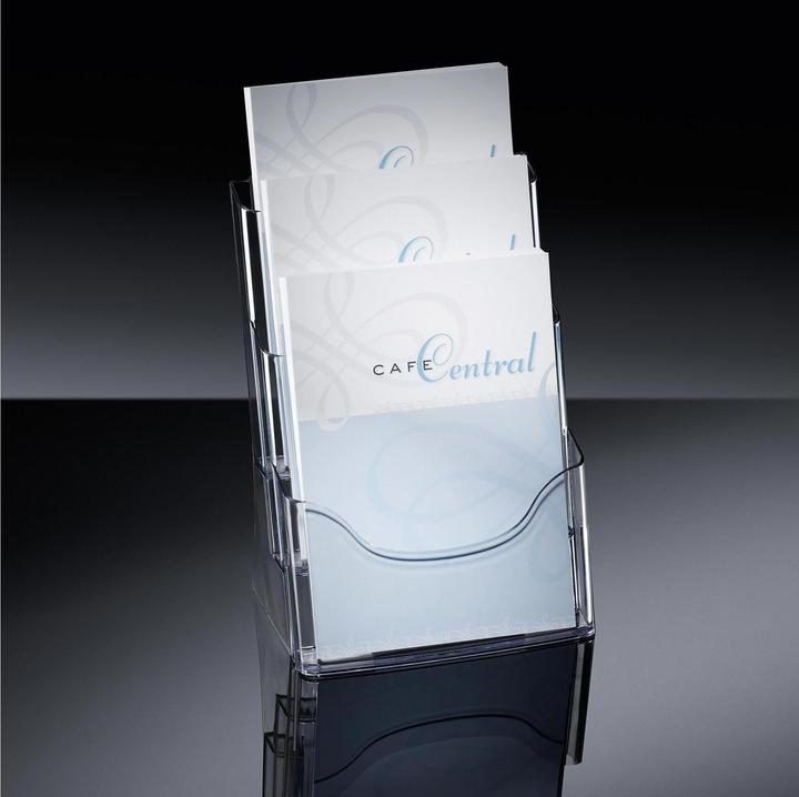 Actual product image Sigel Table leaflet holder acrylic 3xA4 (A4)