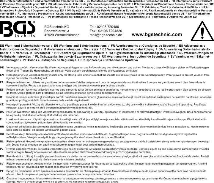 Produktbild BGS Werkstattwageneinlage