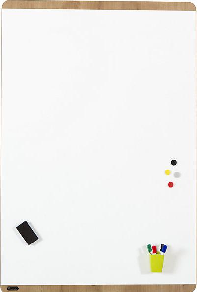 Actual product image Rocada NATURAL whiteboard, frame in wood finish, board white, WxH 1000 x 1500 mm.