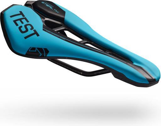 Actual product image PRO Stealth Performance test saddle, blue, stainless steel frame, 142mm