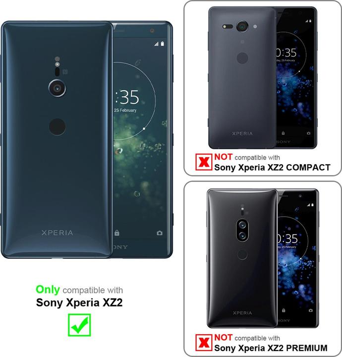 Actual product image Cadorabo Book Invisible Magnet Cover (Sony Xperia XZ2)