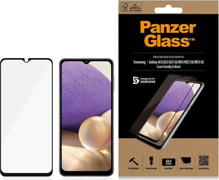 Immagine prodotto PanzerGlass Pellicola protettiva Custodia Friendly Samsung Galaxy A13 (1 Pezzo/i, Samsung Galaxy M33)