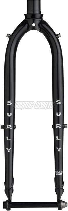 Surly Midnight Special Stahl Gabel, 650B/700C, 28.6-30, 400mm, 50mm, 100x12mm TA, FM Disc, black