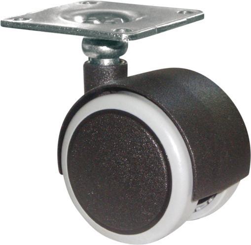 Produktbild Wagner System Möbel-Doppelrollen-Set ø 40 mm 8 Stk. soft