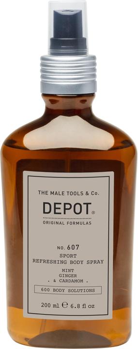 Immagine prodotto Depot N. 607 Sport Spray rinfrescante idratante per il corpo maschile (Lozione corpo, 200 ml)