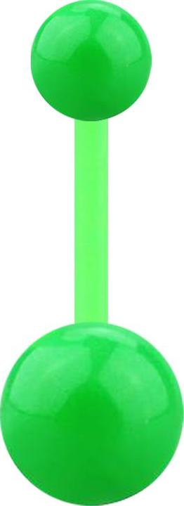 Immagine prodotto Star Piercing Verde banana con due palline (Acrilico, senza ottone)
