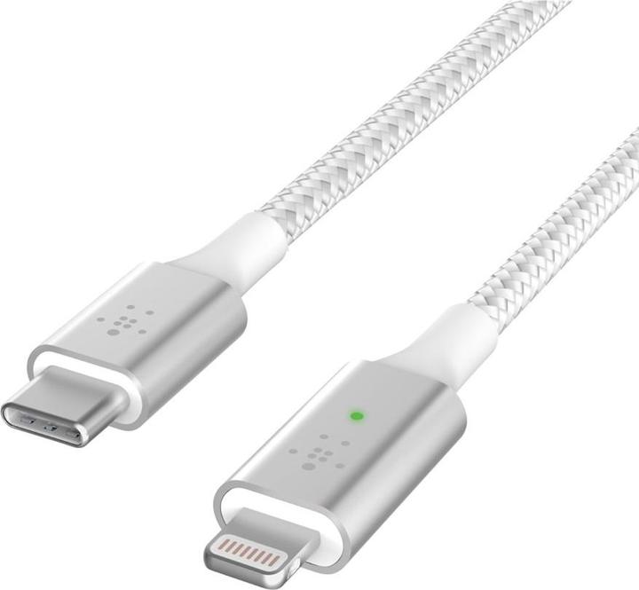 Image du produit Belkin Câble de chargement USB Boost Charge LED USB-C - Lightning 1,2 m (1.20 m, USB 3.2 Gen 1)