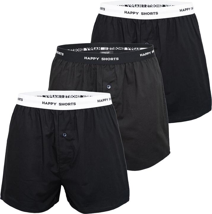 Produktbild Happy shorts Web-Boxershorts Casual Bequem sitzend (M, 3er Pack)