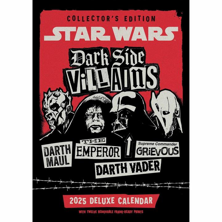 Image du produit Star Wars - Calendrier mural DARK SIDE VILLAINS COLLECTORS EDITION