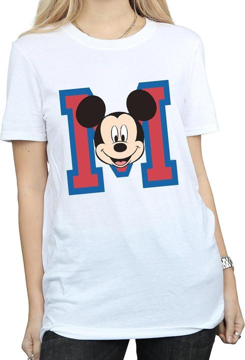 Actual product image Disney Womens/Ladies M Mickey Mouse Cotton Boyfriend T-Shirt (M)