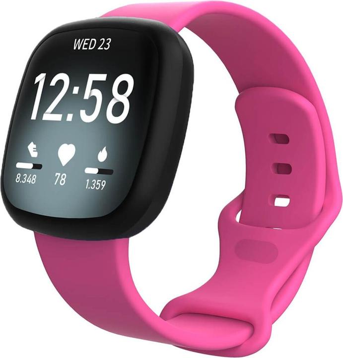 Produktbild Cover-Discount Fitbit Versa 4 / Sense 2 - Silikon Ersatzarmband pink (Silikon, Versa 3, Sense)
