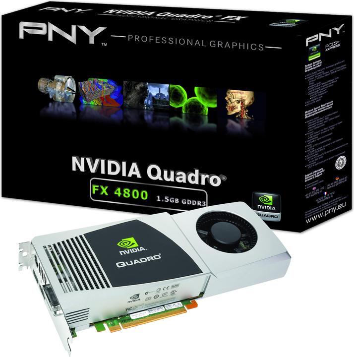 Produktbild PNY Quadro FX 4800, PCI-E, 1.5 GB DDR3, SLI (1.50 GB)
