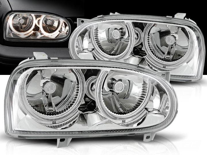 Produktbild Depo VW Golf 3 - Scheinwerfer Angel Eyes ()