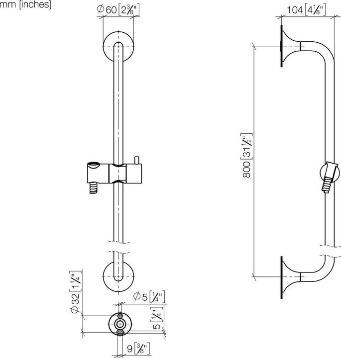 Actual product image Dornbracht VAIA shower set, rosette 60 mm, 26413809