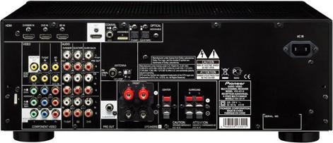 Actual product image Pioneer VSX-421, 3D 5.1-channel AV receiver, HD audio