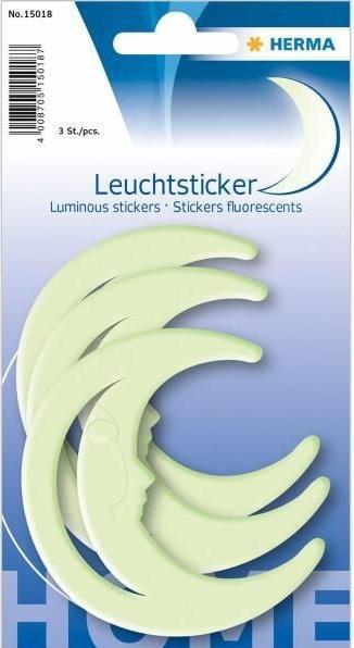Image du produit HERMA Stickers Motif Lune, luminescence nocturne, Motif : Lune