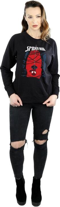 Actual product image Womens/Ladies Spider-Man Hanging Sketch Sweatshirt (XXL)
