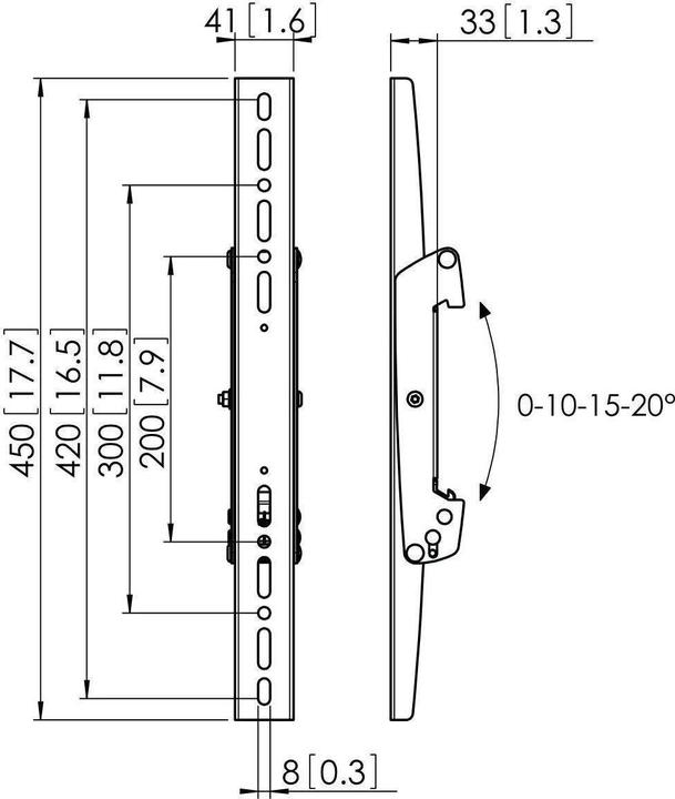 Produktbild Vogels PFS 3304 Display-Adapterstrips (Boden, Wand, Decke, 75", 80 kg)