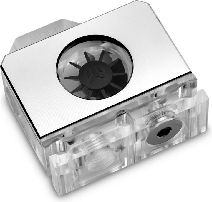 Actual product image EKWB EK-Quantum Scalar Flowmeter Bottom-To-Top D-RGB - Nickel