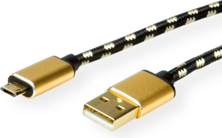Actual product image Roline Gold USB-A - Micro B (1.80 m, USB 2.0)