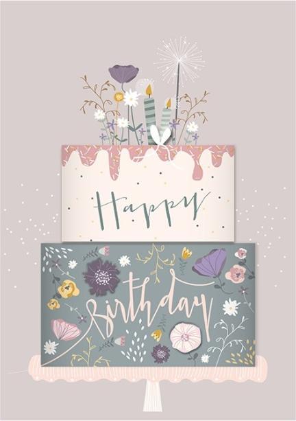 Produktbild Geburtstagskarte Torte - Happy Birthday