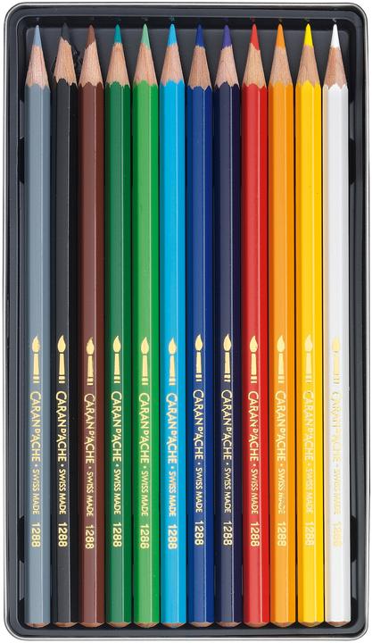 Immagine prodotto Caran d'Ache Fancolor Farbstifte Metallschachtel (Multicolore, 12 x)