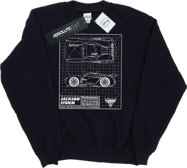 Produktbild Disney Cars Jackson Storm Blueprint Sweatshirt (XXL)
