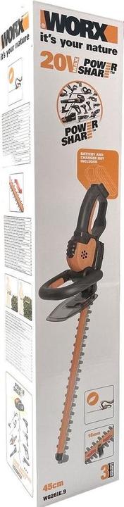 Productafbeelding Worx Heggenschaar WG261E,9 (Draadloze heggenschaar)